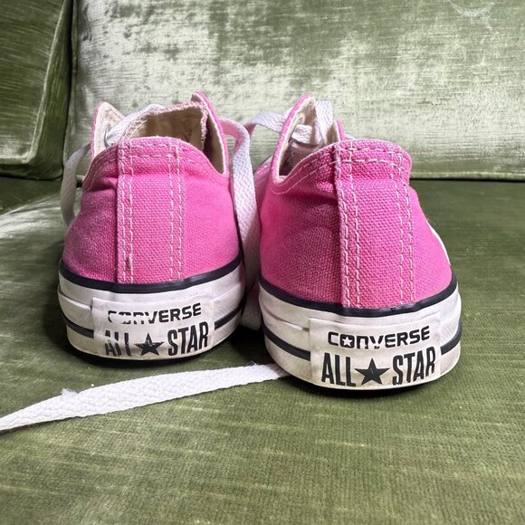Converse All Star Pink Canvas Lace-Up Sneakers Womens Size 8 Mens 6 - Picture 4 of 7